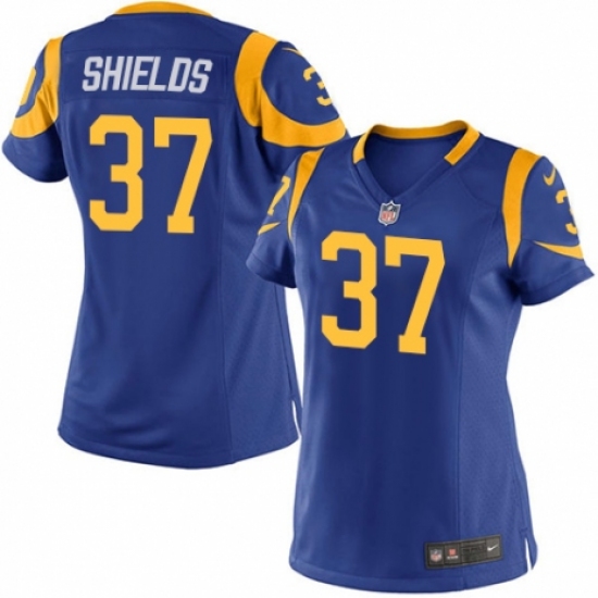 Women's Nike Los Angeles Rams #37 Sam Shields Game Royal Blue Alternate NFL Jersey - Ujersey