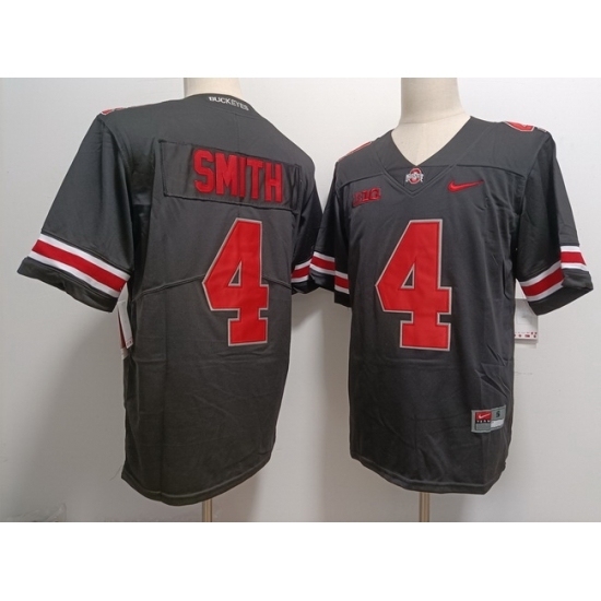 Youth Ohio State Buckeyes Jeremiah Smith #4 Black Vapor Limited Stitched NCAA Football Jersey - Ujersey