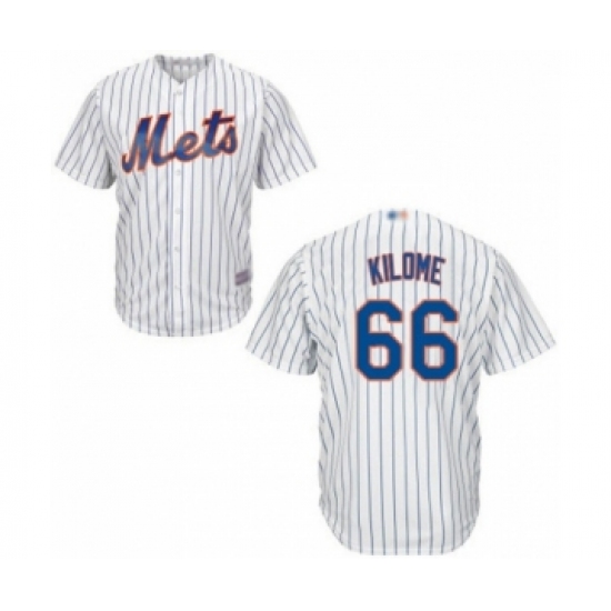 Youth New York Mets #66 Franklyn Kilome Authentic White Home Cool Base Baseball Player Jersey - Ujersey