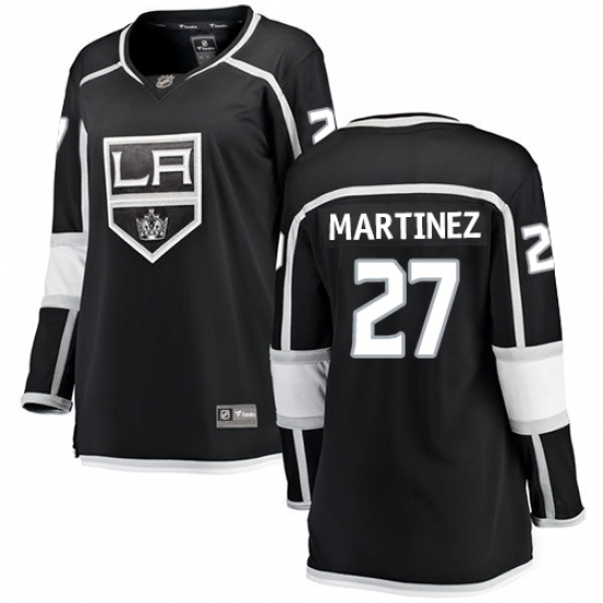 Women's Los Angeles Kings #27 Alec Martinez Authentic Black Home Fanatics Branded Breakaway NHL Jersey - Ujersey