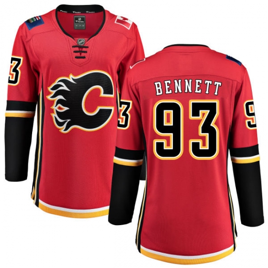 Women's Calgary Flames #93 Sam Bennett Fanatics Branded Red Home Breakaway NHL Jersey - Ujersey