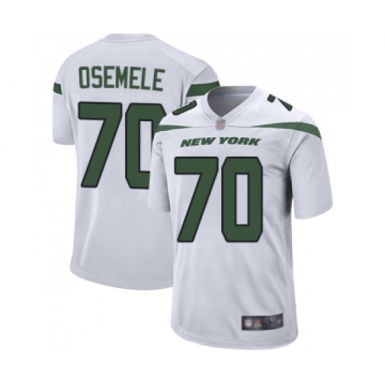 Men's New York Jets #70 Kelechi Osemele Game White Football Jersey - Ujersey