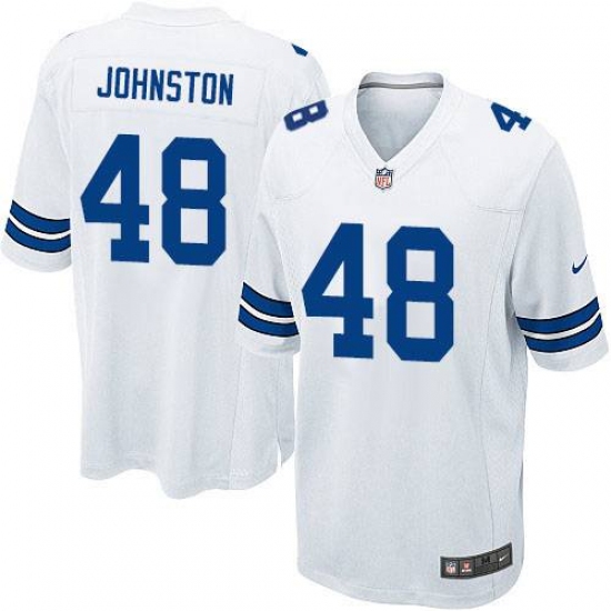 Men's Nike Dallas Cowboys #48 Daryl Johnston Game White NFL Jersey - Ujersey
