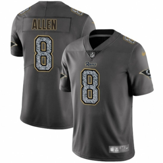 Youth Nike Los Angeles Rams #8 Brandon Allen Gray Static Vapor Untouchable Limited NFL Jersey - Ujersey