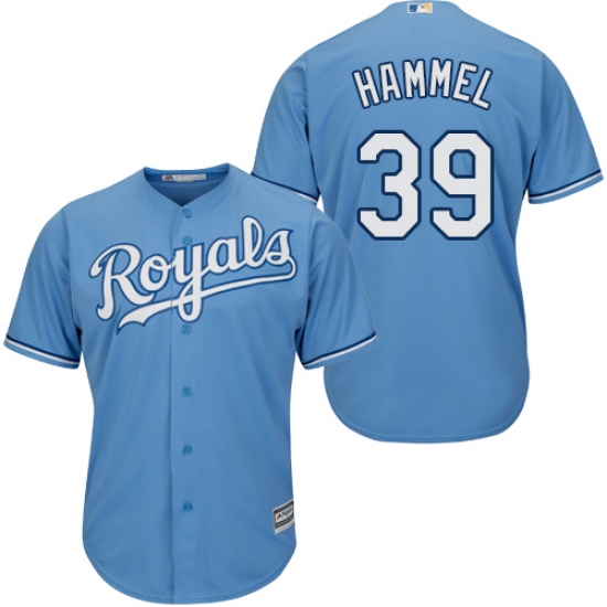 Youth Majestic Kansas City Royals #39 Jason Hammel Replica Light Blue Alternate 1 Cool Base MLB Jersey - Ujersey