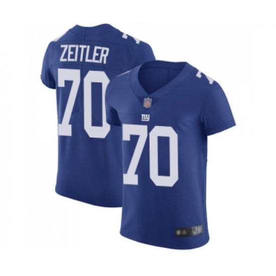 Men's New York Giants #70 Kevin Zeitler Royal Blue Team Color Vapor Untouchable Elite Player Football Jersey - Ujersey