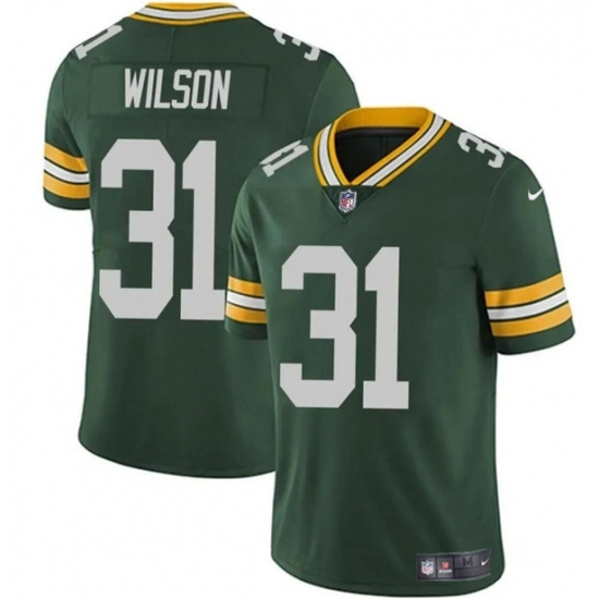 Men's Green Bay Packers #31 Emanuel Wilson Green Vapor Limited Football Stitched Jersey - Ujersey