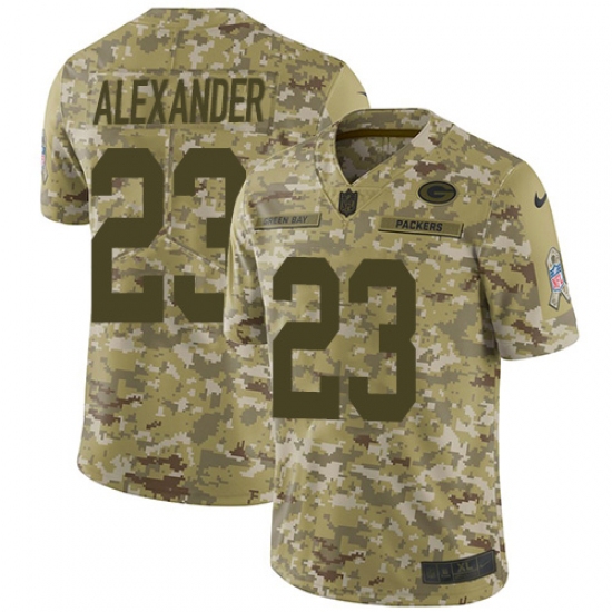 Men's Nike Green Bay Packers #23 Jaire Alexander Limited Camo 2018 Salute to Service NFL Jersey - Ujersey