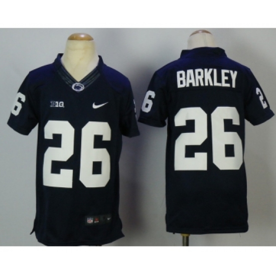 Penn State Nittany Lions 26 Saquon Barkley Navy Youth College Football Jersey - Ujersey
