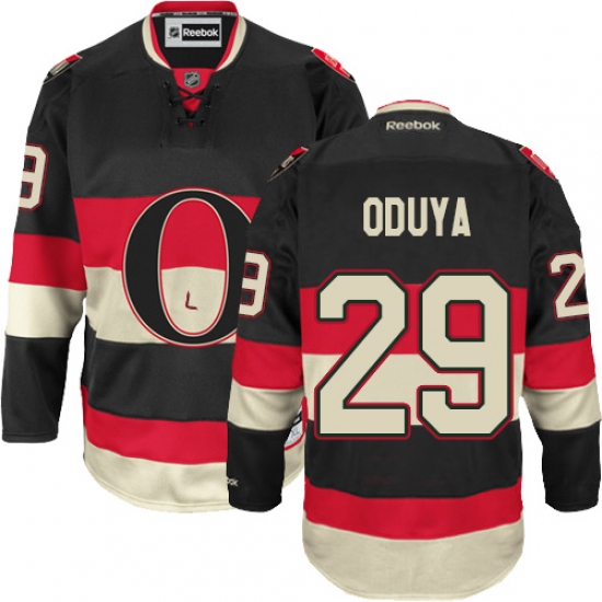 Men's Reebok Ottawa Senators #29 Johnny Oduya Authentic Black Third NHL Jersey - Ujersey