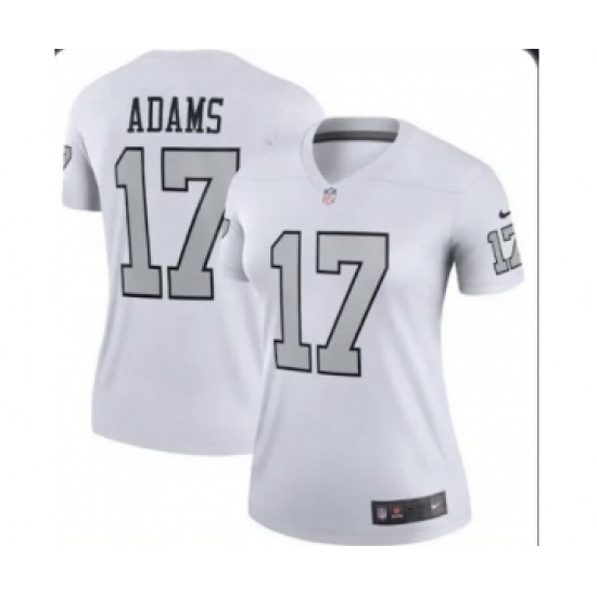 Women's Nike Las Vegas Raiders #17 Davante Adams White Color Rush Limited Stitched Jersey