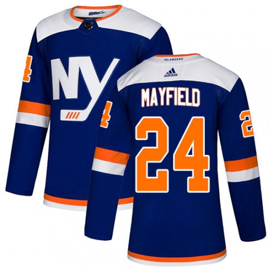 Men's Adidas New York Islanders #24 Scott Mayfield Premier Blue Alternate NHL Jersey - Ujersey