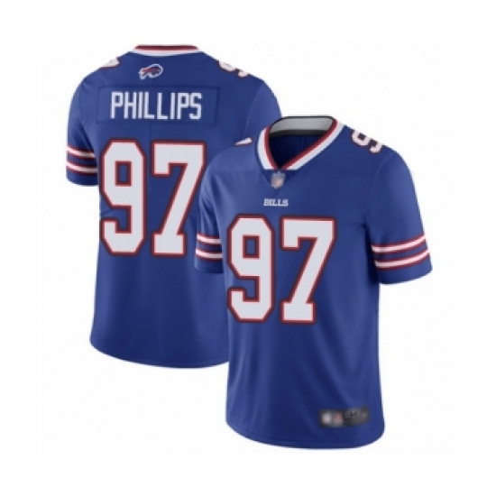 Men's Buffalo Bills #97 Jordan Phillips Royal Blue Team Color Vapor Untouchable Limited Player Football Jersey - Ujersey