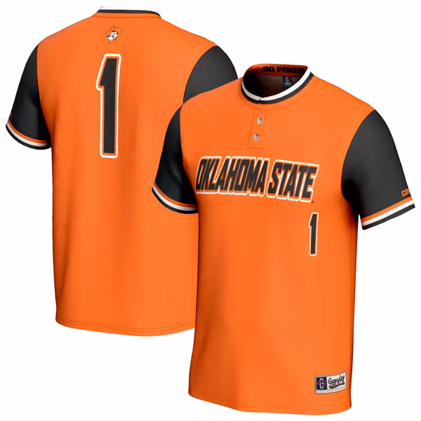Unisex GameDay Greats Orange Oklahoma State Cowboys Lightweight Softball Fashion Jersey