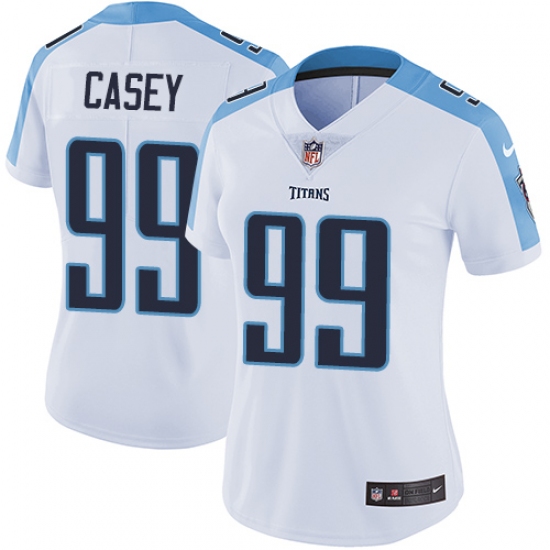 Women's Nike Tennessee Titans #99 Jurrell Casey Elite White NFL Jersey - Ujersey