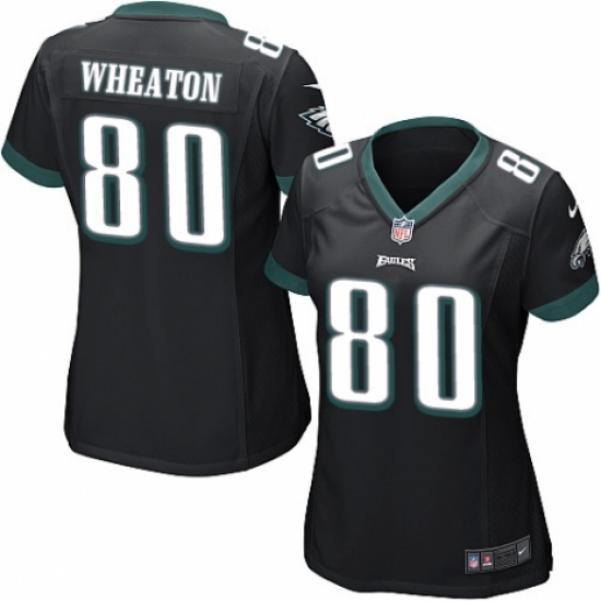 Women's Nike Philadelphia Eagles #80 Markus Wheaton Game Black Alternate NFL Jersey
