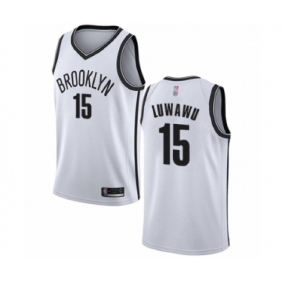 Women's Brooklyn Nets #15 Timothe Luwawu Swingman White Basketball Jersey - Association Edition - Ujersey
