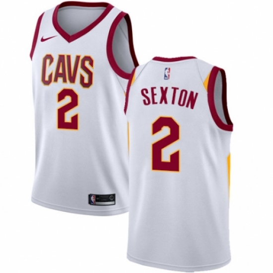 Youth Nike Cleveland Cavaliers #2 Collin Sexton Swingman White NBA Jersey - Association Edition - Ujersey