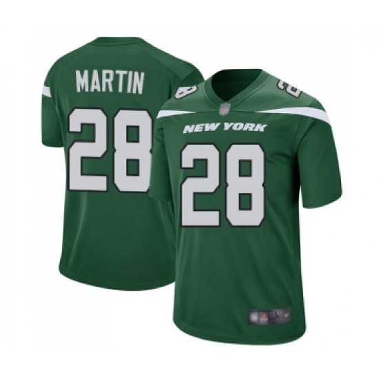 Men's New York Jets #28 Curtis Martin Game Green Team Color Football Jersey - Ujersey