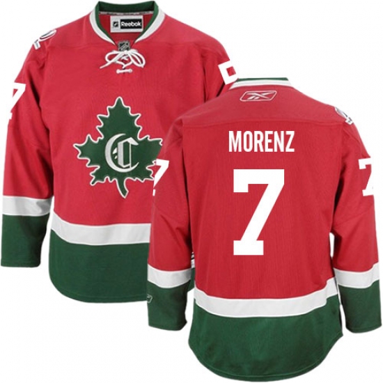 Women's Reebok Montreal Canadiens #7 Howie Morenz Authentic Red New CD NHL Jersey - Ujersey