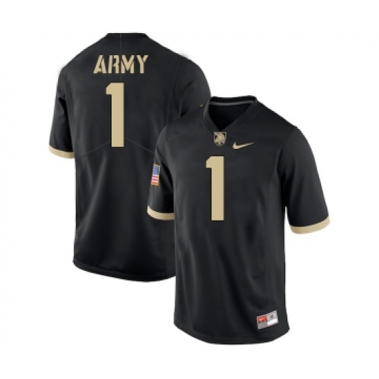 Army Black Knights 1 Marcus Hyatt Black College Football Jersey