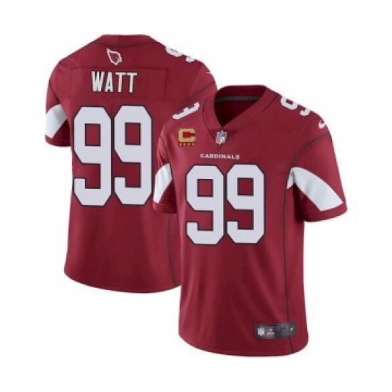 Men's Arizona Cardinals 2022 #99 J.J. Watt Red With 4-star C Patch Vapor Untouchable Limited Stitched NFL Jersey - Ujersey