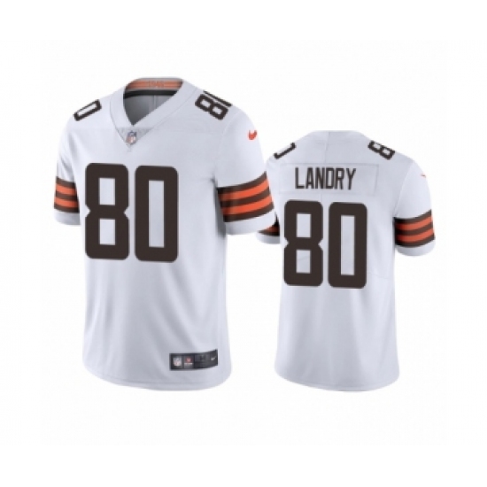 Cleveland Browns #80 Jarvis Landry White 2020 Vapor Limited Jersey - Ujersey