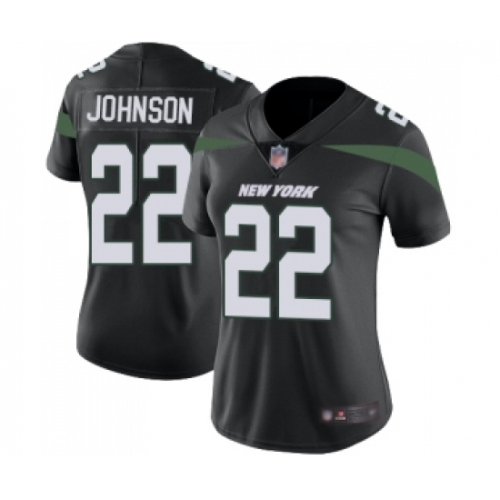 Women's New York Jets #22 Trumaine Johnson Black Alternate Vapor Untouchable Limited Player Football Jersey - Ujersey
