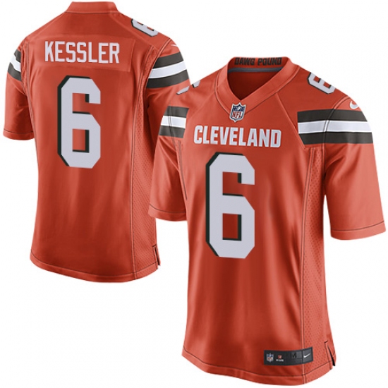 Men's Nike Cleveland Browns #6 Cody Kessler Game Orange Alternate NFL Jersey