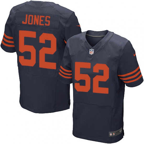 Men's Nike Chicago Bears #52 Christian Jones Elite Navy Blue Alternate NFL Jersey - Ujersey