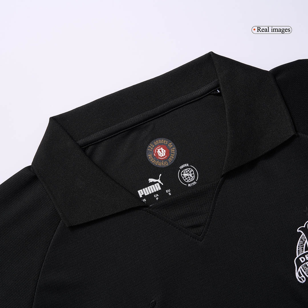 Marseille Soccer Jersey 125th Anniversary Black Custom Shirt 2024/25 - ujerseystore