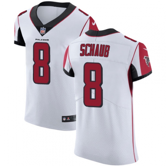 Men's Nike Atlanta Falcons #8 Matt Schaub White Vapor Untouchable Elite Player NFL Jersey - Ujersey