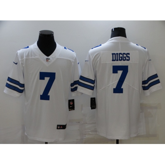 Men's Dallas Cowboys #7 Trevon Diggs White Limited Player Jersey - Ujersey