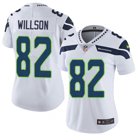 Women's Nike Seattle Seahawks #82 Luke Willson Elite White NFL Jersey - Ujersey