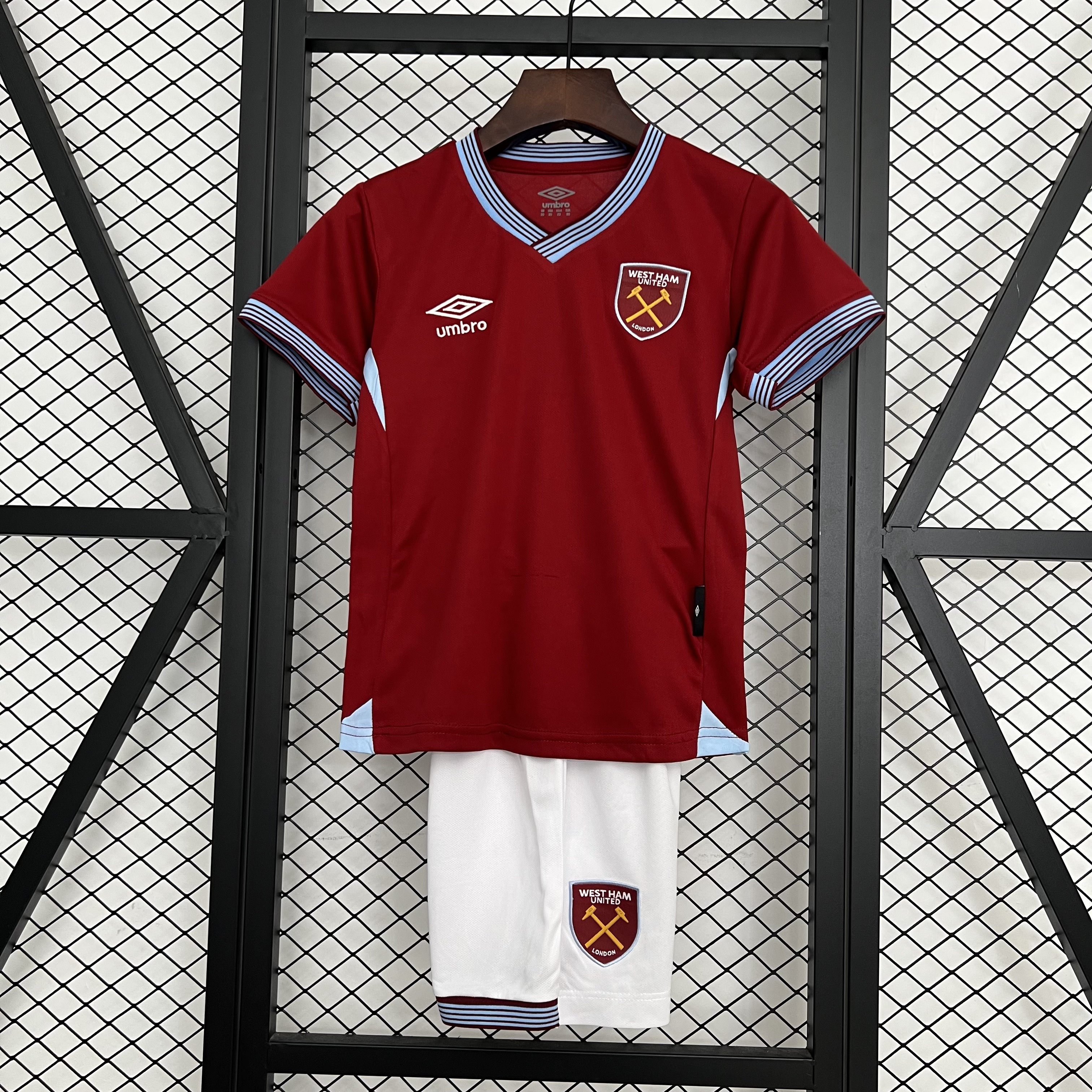West Ham United Football Jersey Home Kids Kit Jersey+Shorts 2025-26