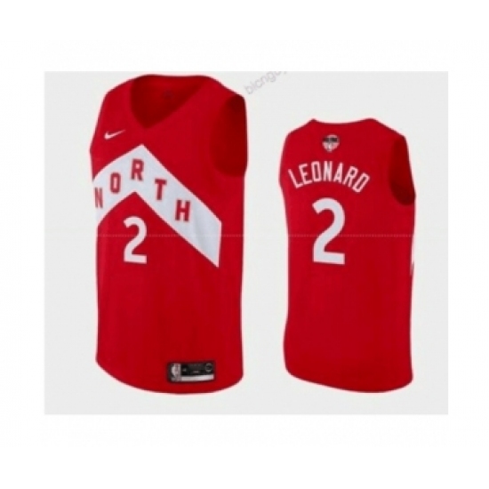 Men's NBA Toronto Raptors #2 Kawhi Leonard Red Basketball Jersey