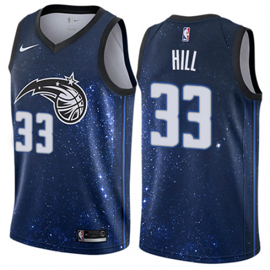 Women's Nike Orlando Magic #33 Grant Hill Swingman Blue NBA Jersey - City Edition - Ujersey