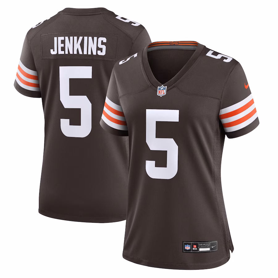 Women's Cleveland Browns Rayshawn Jenkins Nike Brown Team Game Jersey - Ujersey