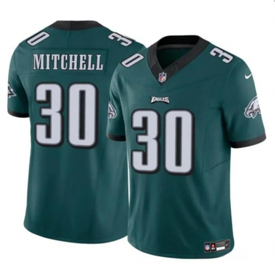Men's Philadelphia Eagles #30 Quinyon Mitchell Green 2024 Draft F.U.S.E Vapor Untouchable Limited Football Stitched Jersey - Ujersey