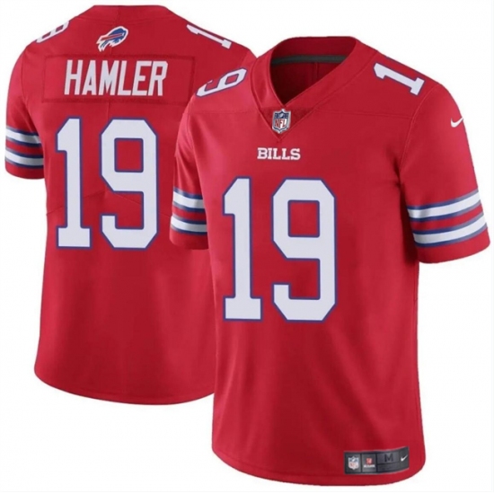 Men's Buffalo Bills #19 KJ Hamler Red 2024 Vapor Untouchable Limited Stitched Football Jersey - Ujersey
