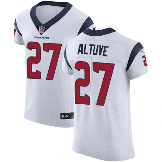 Men's Nike Houston Texans #27 Jose Altuve White Vapor Untouchable Elite Player NFL Jersey - Ujersey