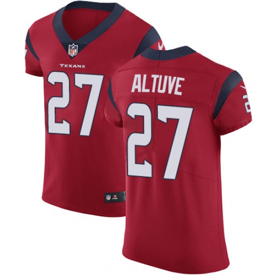 Men's Nike Houston Texans #27 Jose Altuve Red Alternate Vapor Untouchable Elite Player NFL Jersey - Ujersey
