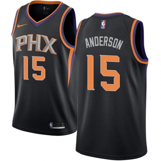 Men's Nike Phoenix Suns #15 Ryan Anderson Swingman Black NBA Jersey Statement Edition - Ujersey