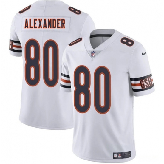 Men's Chicago Bears #80 Maurice Alexander White 2025 Vapor Football Stitched Jersey - Ujersey