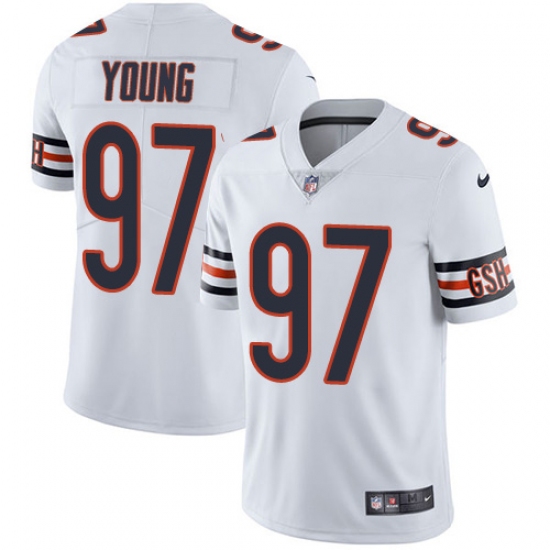 Youth Nike Chicago Bears #97 Willie Young White Vapor Untouchable Limited Player NFL Jersey - Ujersey