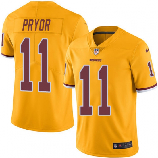 Youth Nike Washington Redskins #11 Terrelle Pryor Limited Gold Rush Vapor Untouchable NFL Jersey