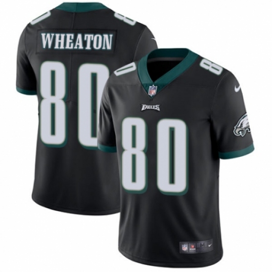 Men's Nike Philadelphia Eagles #80 Markus Wheaton Black Alternate Vapor Untouchable Limited Player NFL Jersey - Ujersey