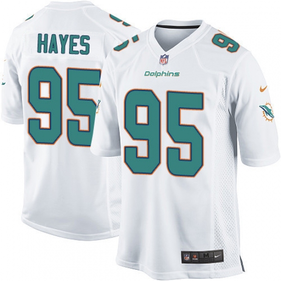 Men's Nike Miami Dolphins #95 William Hayes Game White NFL Jersey - Ujersey