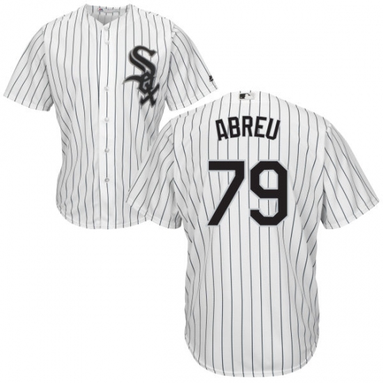Men's Majestic Chicago White Sox #79 Jose Abreu Replica White Home Cool Base MLB Jersey - Ujersey