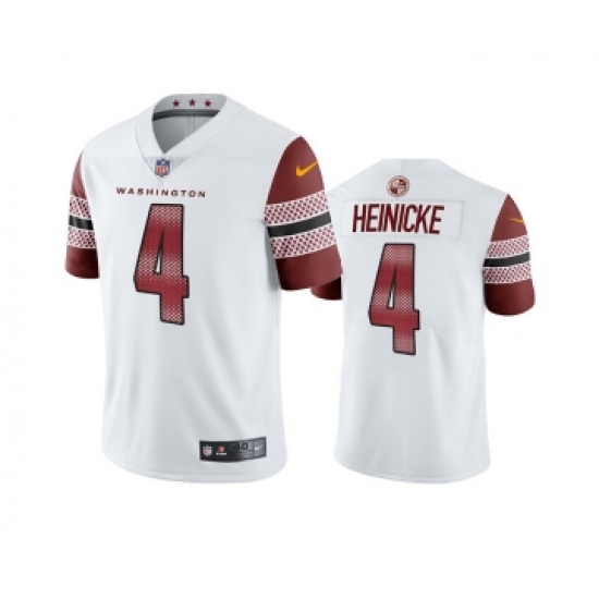 Men's Washington Commanders #4 Taylor Heinicke White Vapor Untouchable Stitched Football Jersey - Ujersey